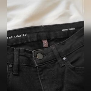 The limited black midrise skinny jeans